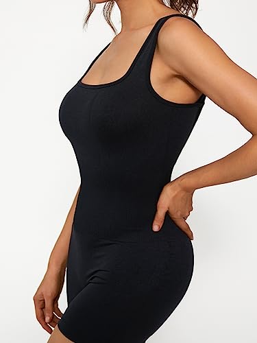 Fittin Jumpsuit For Women - Women's Cross Back One Piece Jumpsuit Tummy Control Bodycon Shorts Rompers For Yoga Workout #TOP2