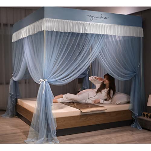 Mosquitera para cama de verano transpirable tipo cortinas de princesa infantiles y de adultos 3