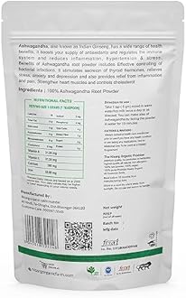 Ashwagandha and Shatavari Root Powder Asparagus racemosus Women's Wellness Natural and Safe Rejuvenative for Vata and Pitta Herbal Supplement-100gm