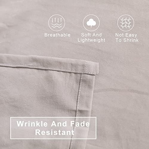 FLXXIE 4 Pieces Toddler Bedding Set, Soft and Breathable Microfiber Crib Sheet Set, Includes Quilted Comforter, Flat Top Sheet, Fitted Sheet, Envelope Pillow Case for Boys and Girls, Somke Grey