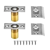 META Hardware Adjustable Cabinet/Closet/Door Large Ball Catch/Latch with Strike Plate & Screws, 2-1/