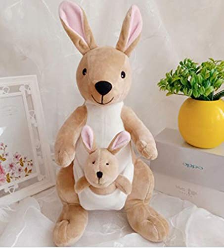 Image of HUG 'n' FEEL SOFT TOYS Soft Toys Long Soft Lovable hugable Cute Giant Life Size Teddy Bear Plush & Stuffed Toys (30 cm Soft Toys, Kangaroo with Baby)