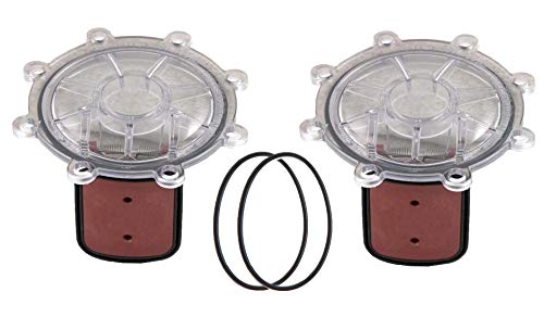 ATIE Pool 7056 Check Valve Cover with Flapper Assembly For Zodiac Jandy Check Valve 7235 7236 7305 7511 7512. (Include: 7451 Flapper 7302 Spring 7304 Pin 7236 Cover and 1132 O-Ring) (2-Pack)