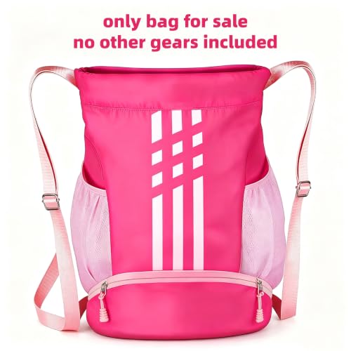 Image of Soccer Bag, Youth Drawstring Backpack for Volleyball Basketball Sports