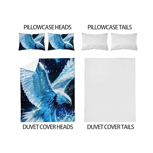 Housse de couette imprimé animal en microfibre douce et ultra confortable