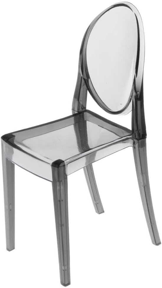 CALANDIS™ 1/6 Plastic Dining Chair Furniture for Doll Gray Ghost Chair | Structures & Furniture | Barbie Contemporary (1973-Now) | Dolls