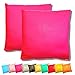BabyCANGAROO Copricuscini 40x40 Coppia Federe Cuscino Divano Morbide Colorate Cotone Made in Italy Set da 2 Fucsia