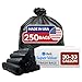 Reli. 33 Gallon Trash Bags Heavy Duty (250 Count Bulk) - Black Garbage Bags 30 Gallon - 32 Gallon - 35 Gallon, Bulk Trash Bag Can Liners