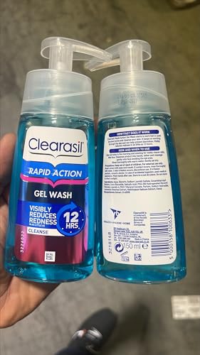 Clearasil Exfoliating Face Wash 150ml Salicylic Acid Gel Acne Wash Blemish Treatment Face Wash for Sensitive Skin Oil Control Works Fast Reduces Redness Spot Treatments Skin Care