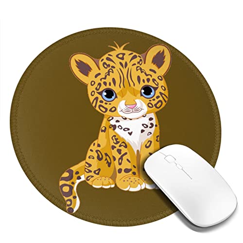 Tapis de souris bébé Jaguar mignon pour ordinateur à la maison