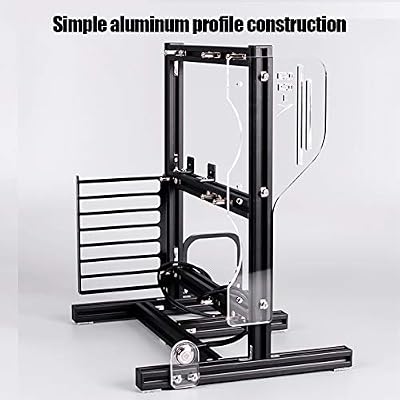 ATX / M-ATX / ITX DIY Chassis Bracket Open Chassis ITX PC Case Open Frame Computer Case Micro ATX Case، Vertical Overclocking Open Aluminium Frame Chassis Rack، Water-Cooled PC Test Bench (Black)
