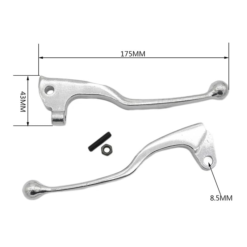 Manija palanca embrague freno motocicleta par de mandos delanteros aluminio YZ125 XT250 3