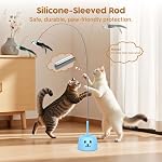 Interactive Cat Toys for Indoor Cats: Automatic Flying Bird Cat Toy with 360° Feather Wand, Strong 8cm Suction Cup, USB Rechargeable Self-Play Cat Toy for Bored Kittens & Adult Cats - Image 5