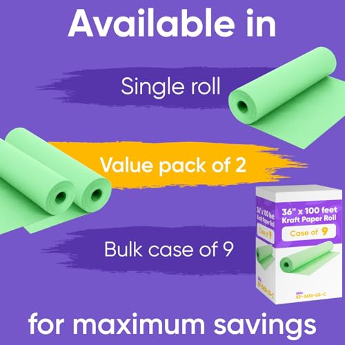 Papier kraft vert clair 45 lbs résistant sans odeur pour projets éducatifs - 3