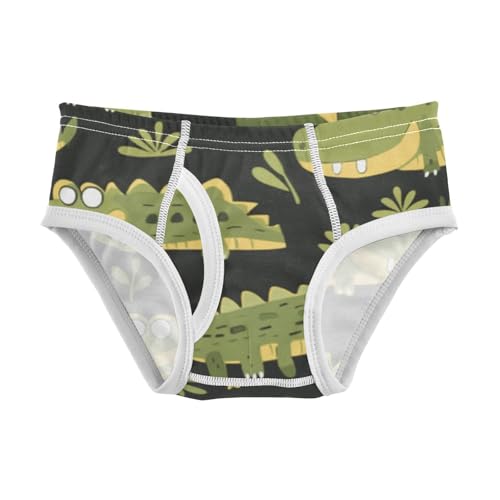 GuoChe Toddler Boy Underwear Cotton Cartoon Safari Crocodiles in Sizes 2T,3T, 4T, 5T, 6Y and 8Y