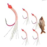 TYUKXJH Angelköder - 5 Stück Nachleuchtend Und Reflektierender Schwanzköder Set - 4.5 cm Reflektierender Schwanz Köder Für Süßwasser | Für Angler Für Outdoor Süßwasser Nachtfang Auf Barsch Wels