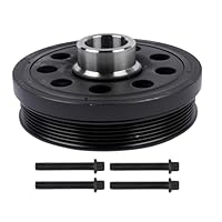 Riemenscheibe Kurbelwelle mit Schrauben Kompatibel mit E81 E82 E87 E88 E90 E91 E92 E93 X1 N47 2010-2015 11237823191 11237797995 Hopzty