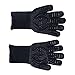 Heat Gloves 500℃, Oven Mitts for BBQ and Welding, 31cm Hot Proof Mitts with Silicone Coating, Heat Cooking Tool for Oven, Fireplace, and Outdoor Grilling