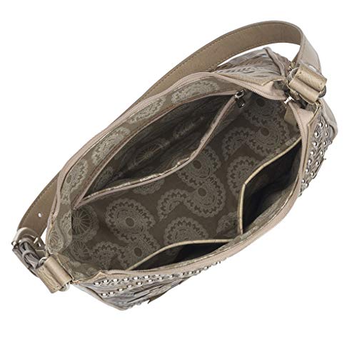 American West Annie's Secret Collection Shoulder bag w/Secret Compartment - 100% Genuine Leather Handbag for Women4