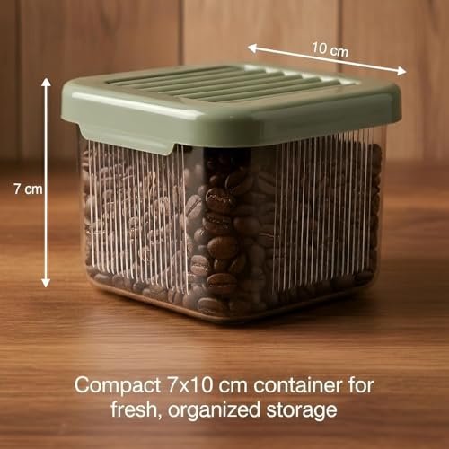 Image of Raawan Plastic Storage Containers Set for Kitchen | Leak-Proof Pantry Organizers for Grains, Pulses, Cereals, and Dry Fruits | Durable, Space-Saving Design (4, 510)