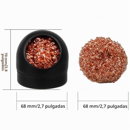 Miniatura 2 de Ysdmy Limpiador De Puntas De Soldador 4 Piezas Limpieza De Puntas De Soldadura Esponja De Soldadura De Metal Para Limpieza De Soldadores