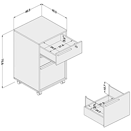 Gaveteiro 1 Chave 3 Gavetas Maia