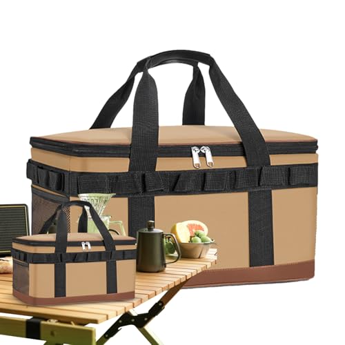 Bolsa Térmica Para Comida | Bolsa de Transporte Aislada para Comidas - Bolsa con Cremallera que Mantiene el Frío para Camping, Playa, Picnic, Pesca, Bote, Kayak, Golf, Exteriores, Coche, Camión y Pisc