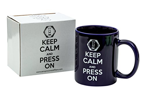 Altura AeroPress Coffee Mug Keep Calm Blue