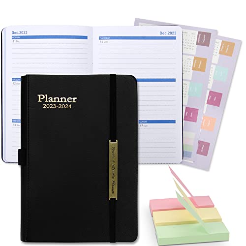 Agenda 2023 2024, A5 Agenda 2023 2024 Semainier, Academic Diary Plans Mensuels avec Pen Loop, Agenda Semainier 2023 2024 de Jan. 2023-Jun. 2024, A5 Agenda Scolaire 2023 pour Votre Agenda Quotidien Cover