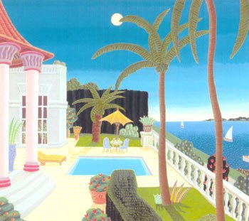 Amazon.com: Thomas McKnight - Palm Beach Pavilion Print #1/75