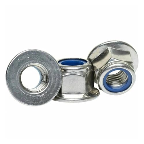 Écrou de blocage M6 en inox 316 anti-desserrage pour assemblages mécaniques vibrants