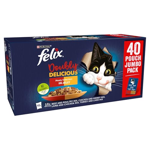 FELIX Doubly Delicious Countryside Selection in Jelly Wet Cat Food 40x85g - Image 3