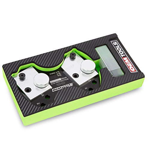 OEMTOOLS 25251 Manifold Drill Template Kit – Removes Broken Exhaust Manifold Studs on Ford 2V & 3V Triton Engines – Includes Interchangeable Adapters with Alignment Pins