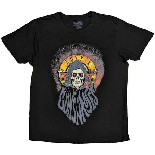 Guns N' Roses T Shirt Reaper Band Logo Nouveau Officiel Unisex Noir Size XL