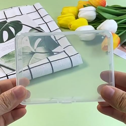 Image of 12 Pack Clear Plastic Beads Storage Containers Box (4.06 x 2.91 x 0.98 in) with Lid, Small Plastic Containers for Storage of Small Ite ms, Crafts, Jewelry, Hardware