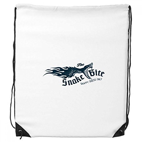 Illustrarion Animal morso di Serpente del Modello dello Zaino Drawstring Shopping Bags Sport Regalo