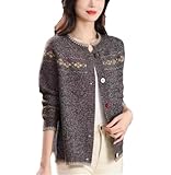 Photo Gallery wjnvfioo cardigan lavorato a maglia vintage da donna o-collo manica lunga monopetto maglione lavorato a maglia giacca primavera autunno, grigio, l Photo Gallery wjnvfioo cardigan lavorato a maglia vintage da donna o-collo manica lunga monopetto maglione lavorato a maglia giacca primavera autunno, grigio, l