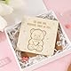 BOFUNX Patentante Fragen Geschenk personalisiert Patentante Fragen Karte Kreative Patin Einladungsgeschenk Baby Geburt Babyparty Schwangerschaft Verkünden