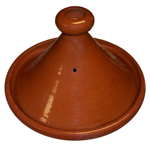 Treasures Of Morocco Moroccan Tagine, 13.3" Glazed Clay