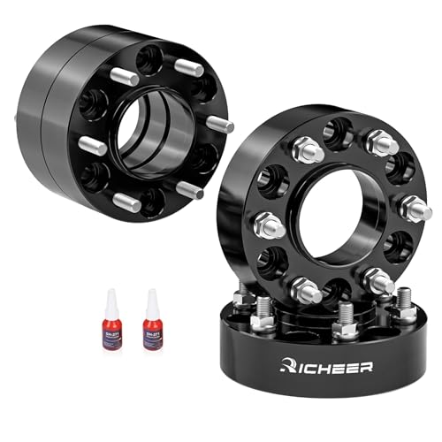 Image of Richeer 2 Inch 6x5.5 Hubcentric Wheel Spacers for Silverado Sierra 1500