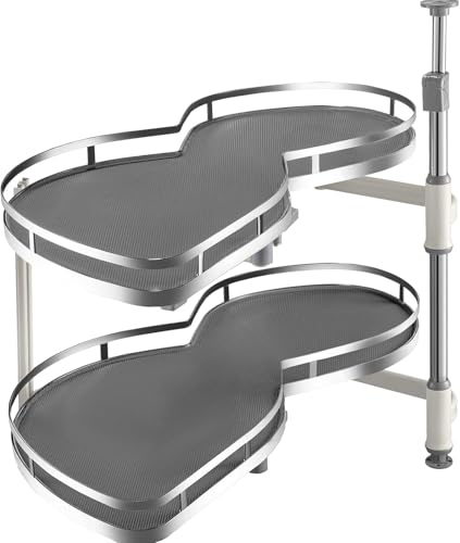 WJYTDHIQS Organizador extraíble para Esquinas ciegas de gabinete de Cocina, Organizador extraíble para Esquina ciega de gabinete de Cocina, para gabinete de 20 x 34 x 16,5 pul, Cierre Suave