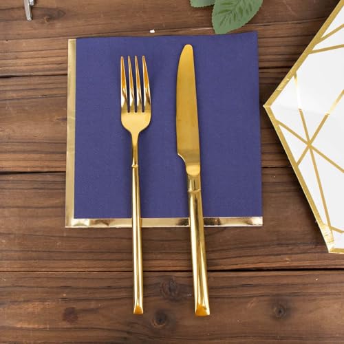 Servilletas Efavormart Navy Blue pack 50 unid 6.5x6.5 in miniatura 6