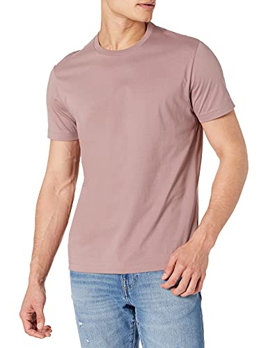 Goodthreads Men's Slim-Fit Short-Sleeve Crewneck Cotton T-Shirt, Mauve, Medium