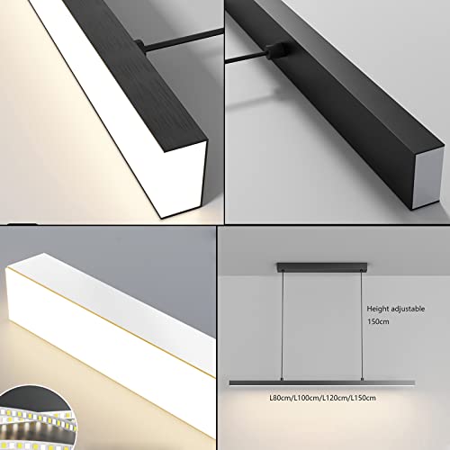 Lampe à suspension LED dimmable cuisine bureau chambre 150cm