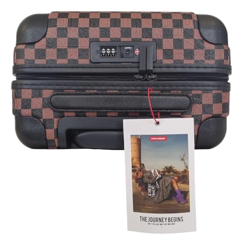 Maleta de cabina SPRAYGROUND Check 2 Emboss con ruedas multidireccionales 6