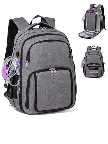 Feeding Tube Backpack for G J GJ Tube G tube Accessories Supplies Backpack for Enteral Feeding Pump Bags Fits 500ml to 1200ml for Adults (Grey2)