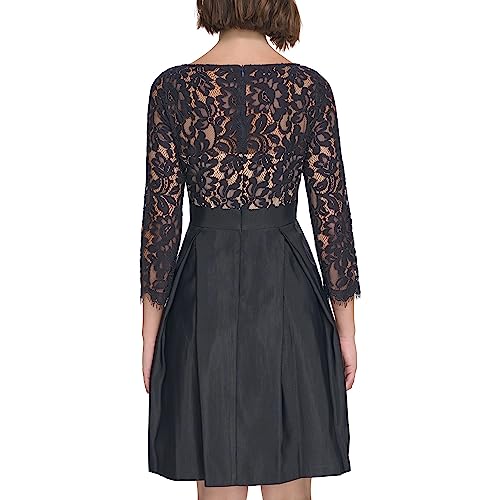 Eliza J Women's 3/4 Sleeve Boat Neck Knee Length3