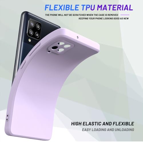 Image of for Samsung Galaxy A42 Case Purple, Scratch Resistant with Soft Touch, Slim Thin Phone Cover for Samsung Galaxy A42