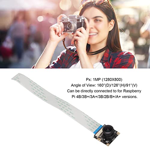 Câmera de 1 MP para Raspberry Pi, Módulo de Câmera 1080P OV9281 para Raspberry Pi 4B/3B+/3A+/3B/2B/B