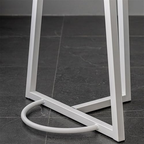 Mesa alta para fiestas blanca redonda de hierro resistente 7